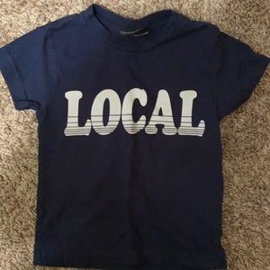 24 month Local Tiny Whales navy graphic tee